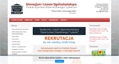 Desktop Screenshot of lykeion.edu.pl