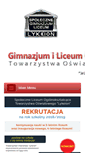 Mobile Screenshot of lykeion.edu.pl